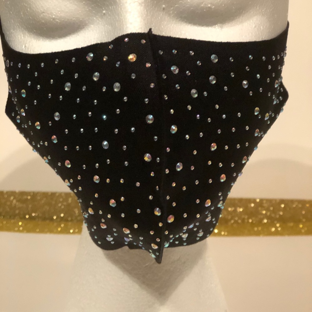 Black Crystal Face Mask